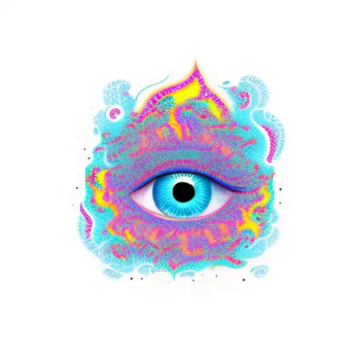 Psychedelic Borders Eye