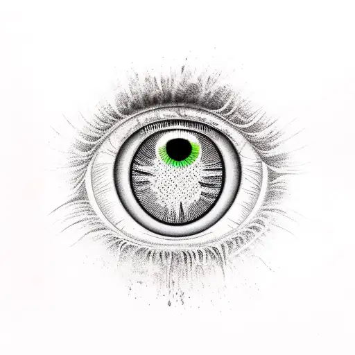 Psychedelic Flaming Eye