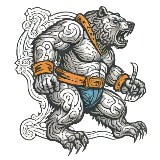 Bear Fighting Deamon