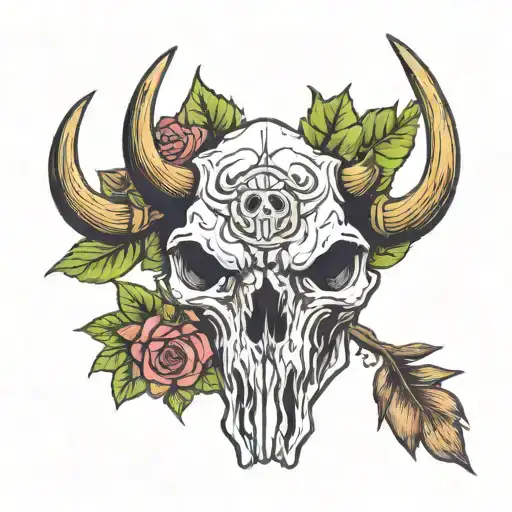 Anarchie Weed Bison Skull