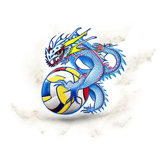 Voleyball With Dragon