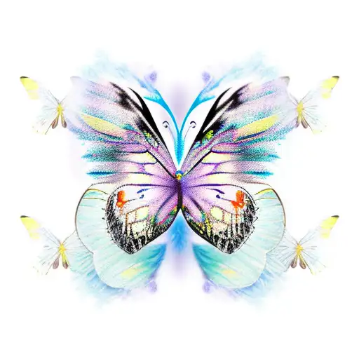 Butterfly Wings Transforming Into A Fairy