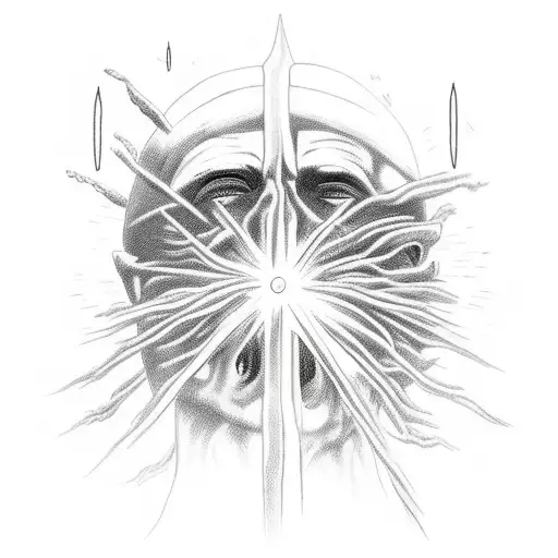 Alter From The Bible Being Struck By Lightning