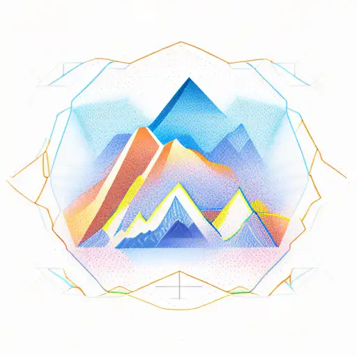 A Stock Market Graph Forming The Shape Of A Mountain Peak