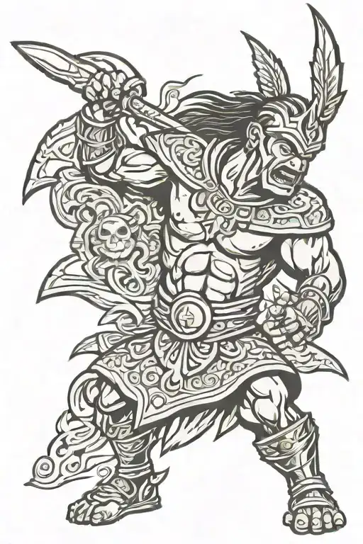 Filipino Warrior Battling