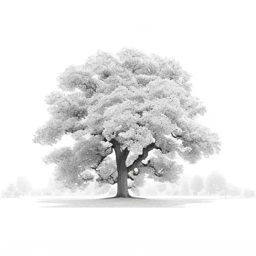 Oak Tree With Only 34 Gree Leafs