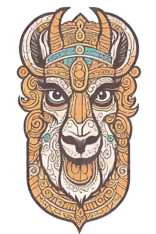 Emporer's New Groove Llama Face