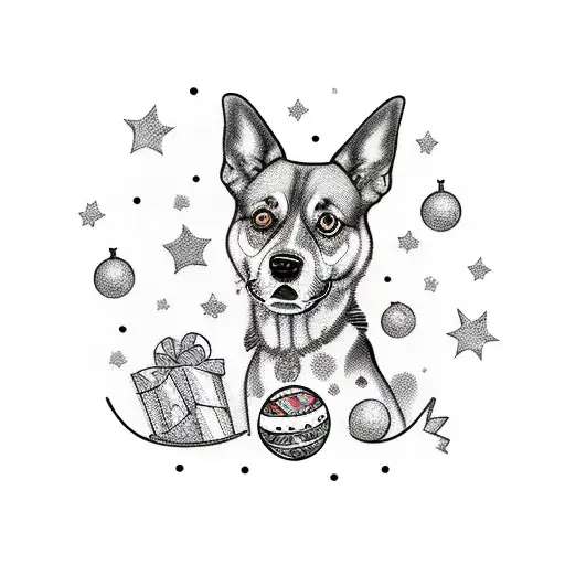 A Festive Gathering Of Friends And A Playful Dog