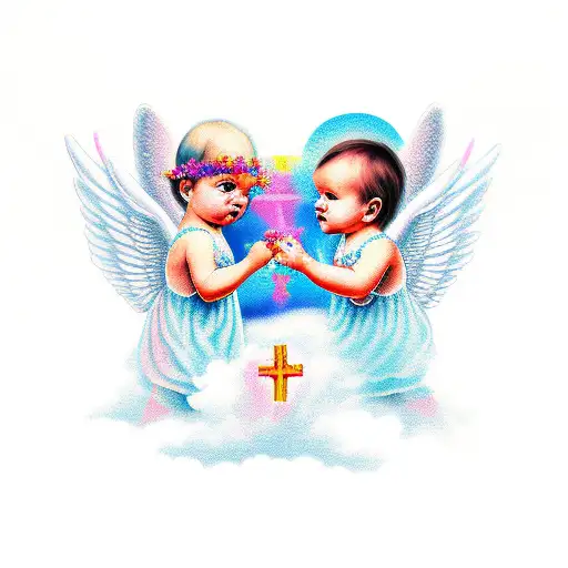 Baby Angels Cross
