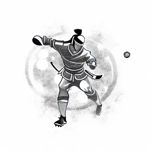 Combine Soccer And Samurai In A Dynamic Action Pose