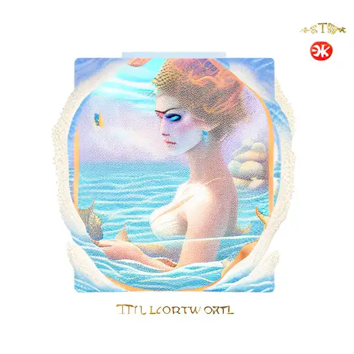 The Lovers Tarot Card Ocean Theme