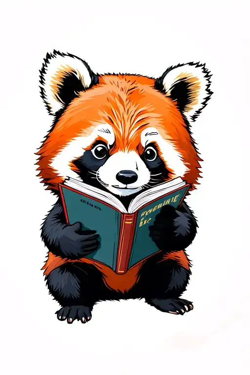 Red Panda Reading Ferinhieght 451 Ray Bradbury