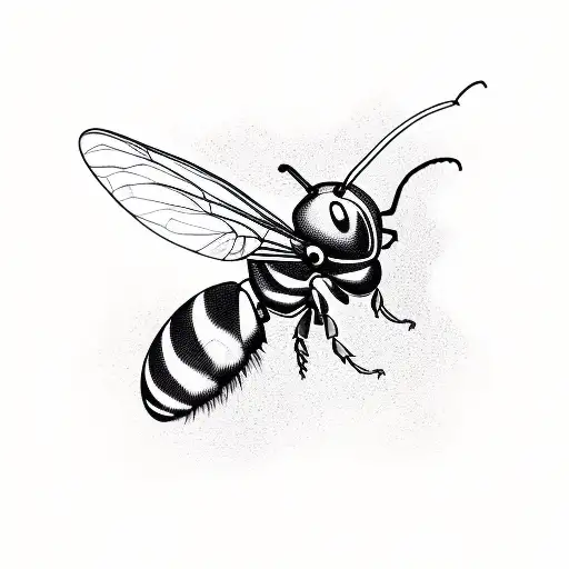 Note With Wasp At The Top And Crown