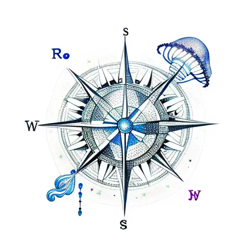 Jellyfish In A Compass