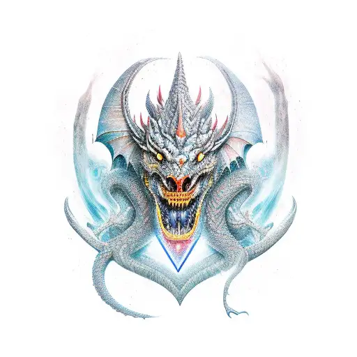 Combine The Elements Of A Wizard And A Dragon In A Unique And Powerful Design