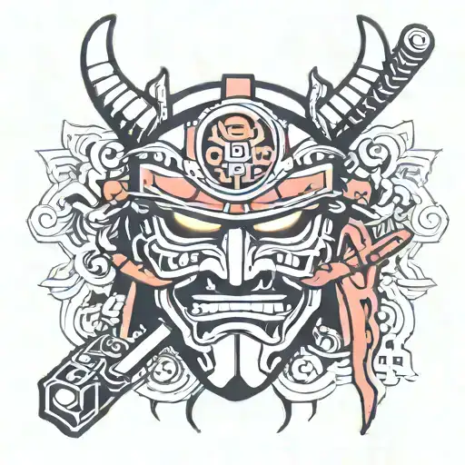 Bottom Half Samurai Mask