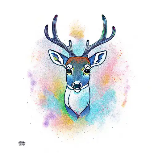 Deer In Color