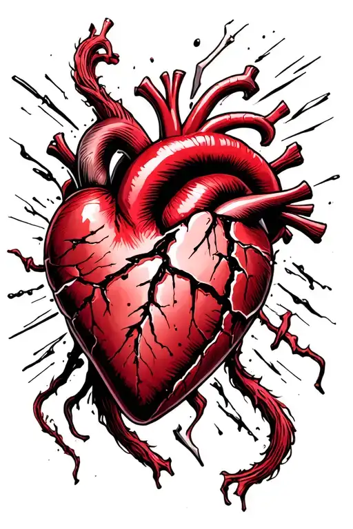 Broken Heart On Scar