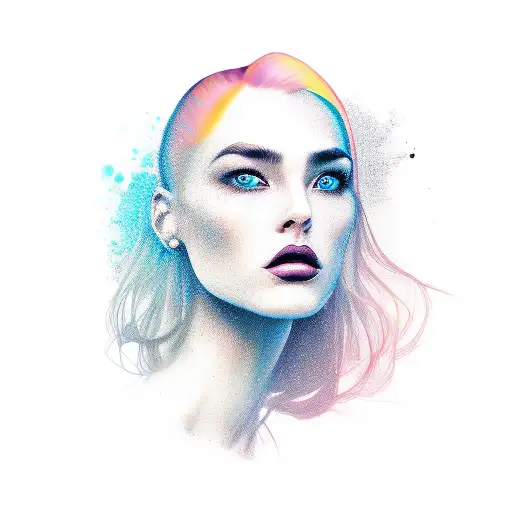 Woman Side Profile Portrait