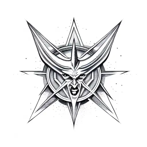 Satanic Gothic Minimal Star