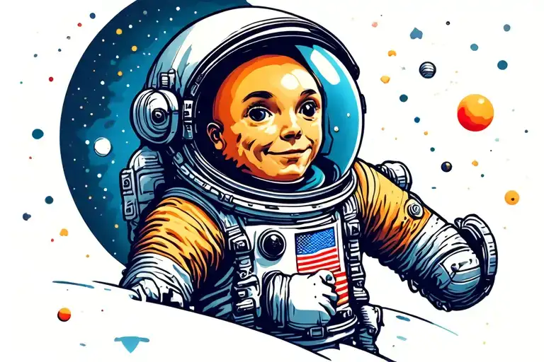 Space With Astronaut Suit