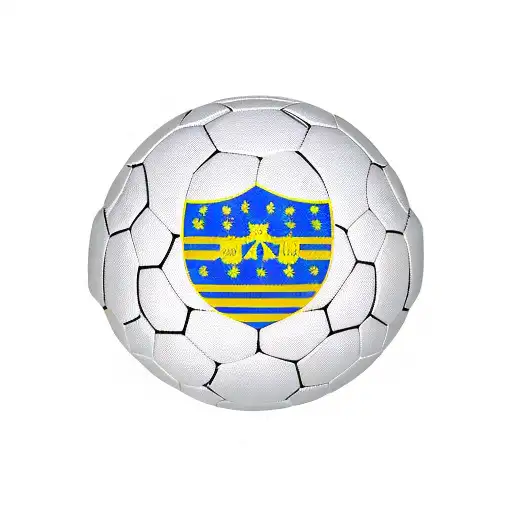 Bosnian Flag Intertwined With A Soccer Ball