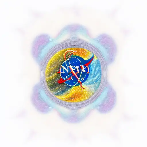 Astronaut With Fractals