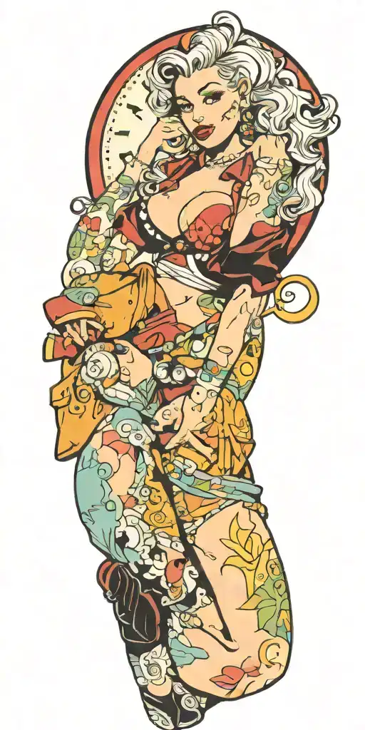 Adhd Personified As A Pinup Girl