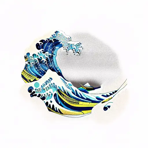 The Great Wave And The Number Fifteen In Roman Numerals