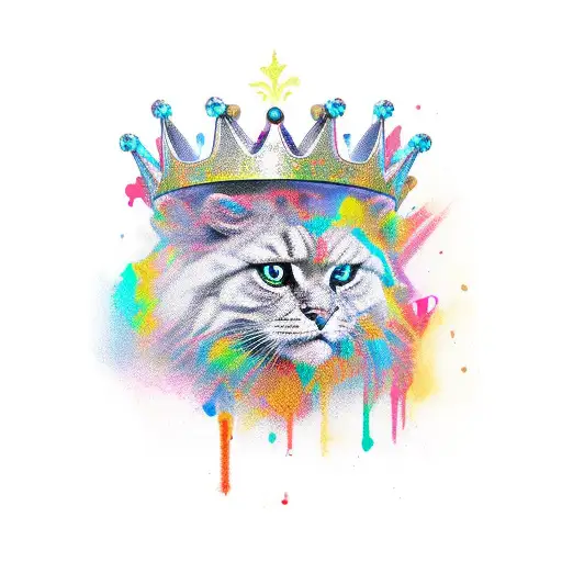 Tilted Crown Sitting On The Name Amari