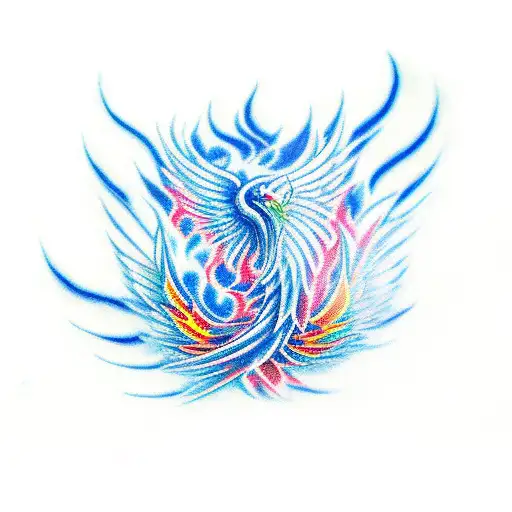 Japanese Phoenix Blue Fire