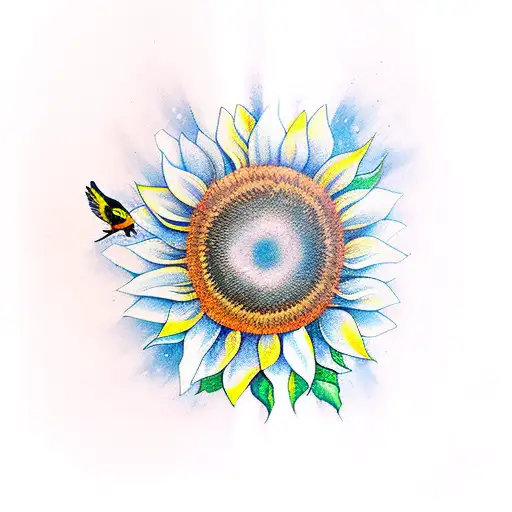 Sunflower 3 Birds Aquarius