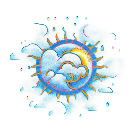 Sunshine And Rain Cloud