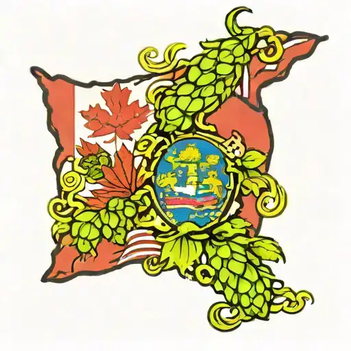 Florida Hops Canada Flag Usa Flag