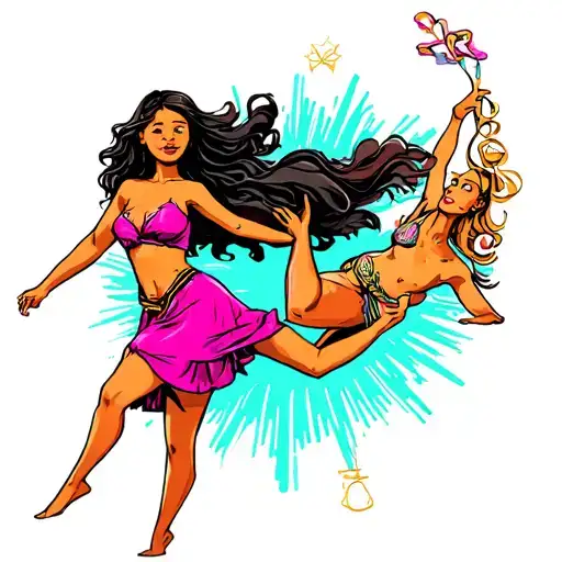 Aquarius Mom Taurus Daughter Dancing