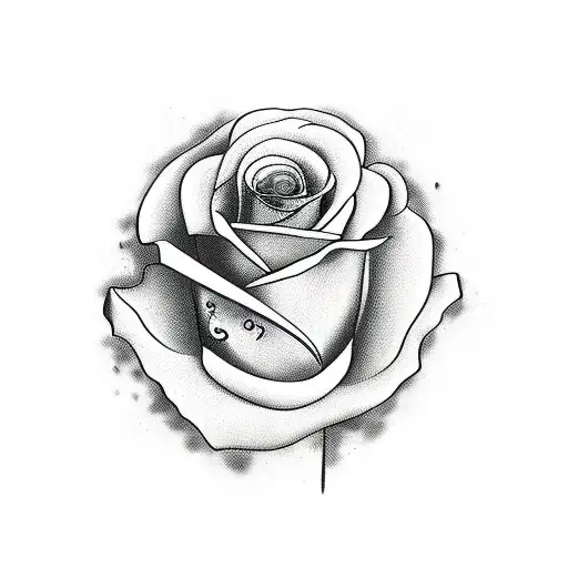 Chef Knife With Roses