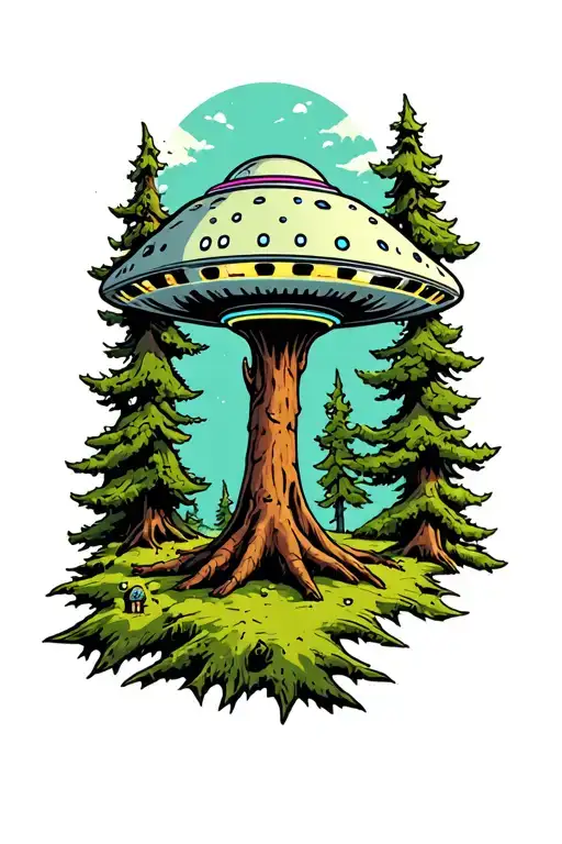 Ufo In Woods