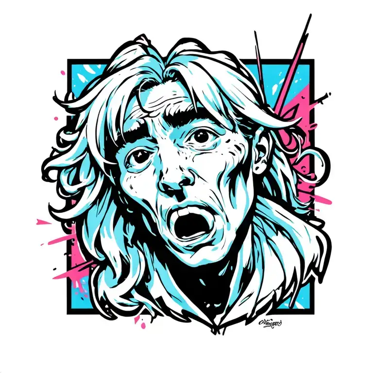 Graffiti Style Tattoo Representing Someone Who Calms My Anger