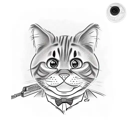 Garfield With A Sawn Off Shot Gun