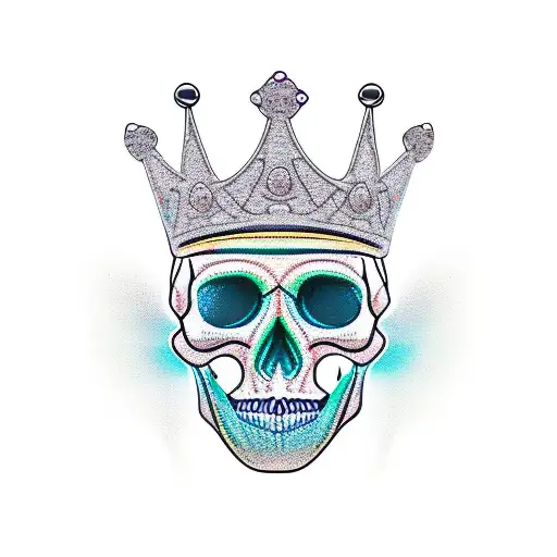 Queen Skull And Crown
