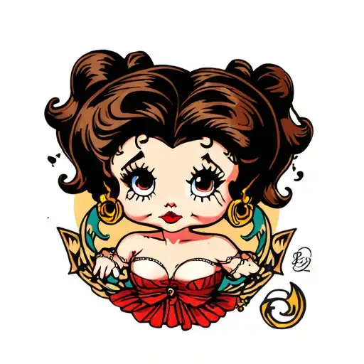 Brown Gemini Betty Boop