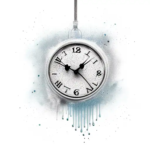 Clock Dripping From Hand