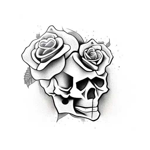 Skull And Roses