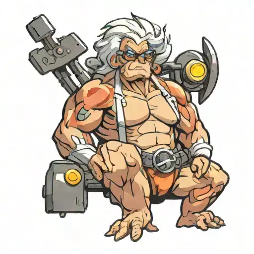 Very Muscular Pokemon Granny