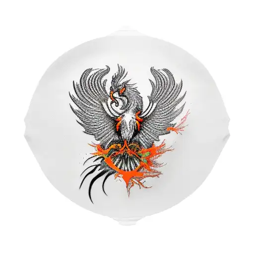 Phoenix Sleeve Black Orange Red