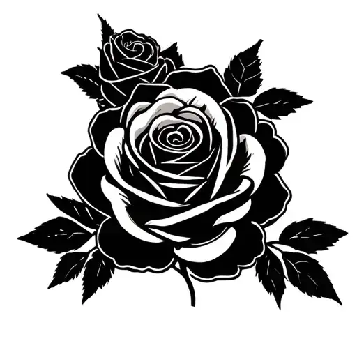 Roses Black Cover Up