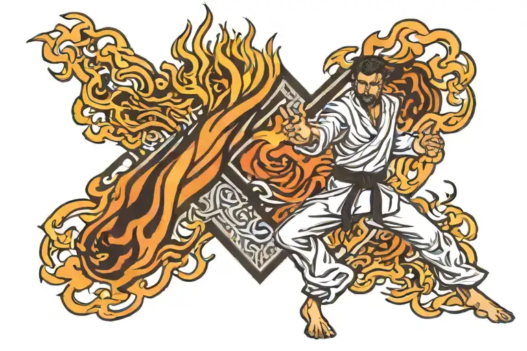 Karate Infinite Diamond Flame