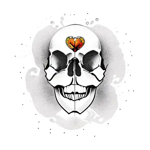 Skull And Text