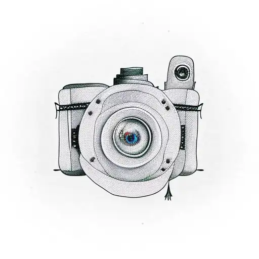 Camera Tattoo For A Wedding Photographer
