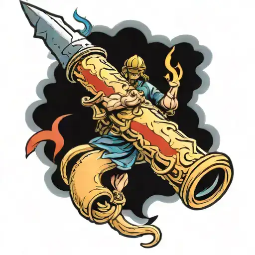 This We'll Defend On A Scroll With A Flag